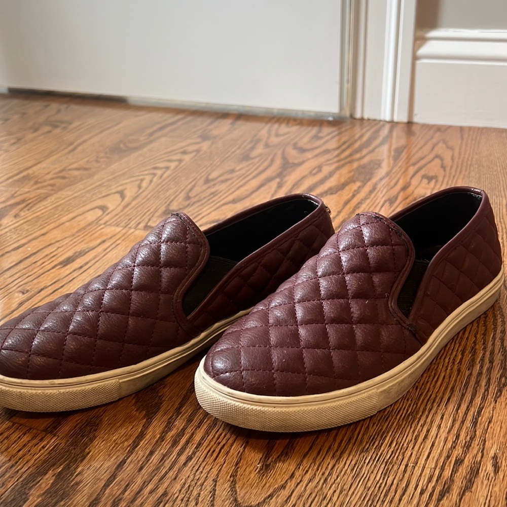 Burgundy shoes